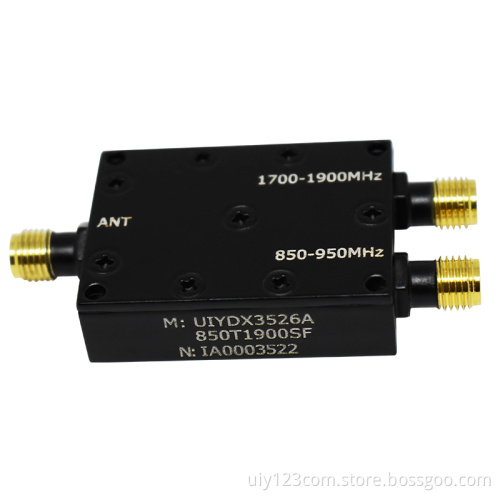 Signal Transmitter UHF 850 to 1990MHz RF Duplexer Diplexer